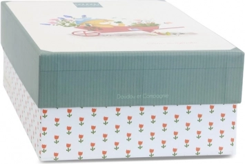 Kravička Aneth s hrkálkou 21 cm - Darčeková sada Doudou