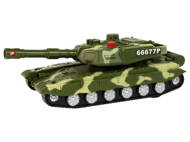 Zotrvačníkový tank so svetlami a zvukmi