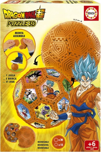 3D puzzle guľa Drakej - Educa 32 dielikov