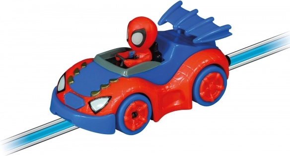 Hrdinovia SPIDEY a SPIN za volantom