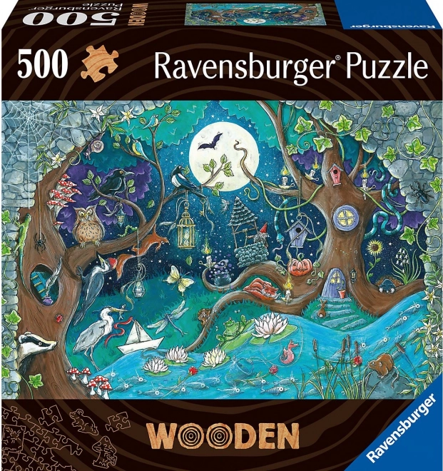 Drevené puzzle - Kúzelný les 500 dielikov