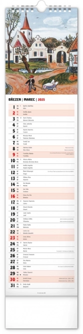 Nástenný kalendár Josef Lada 2025