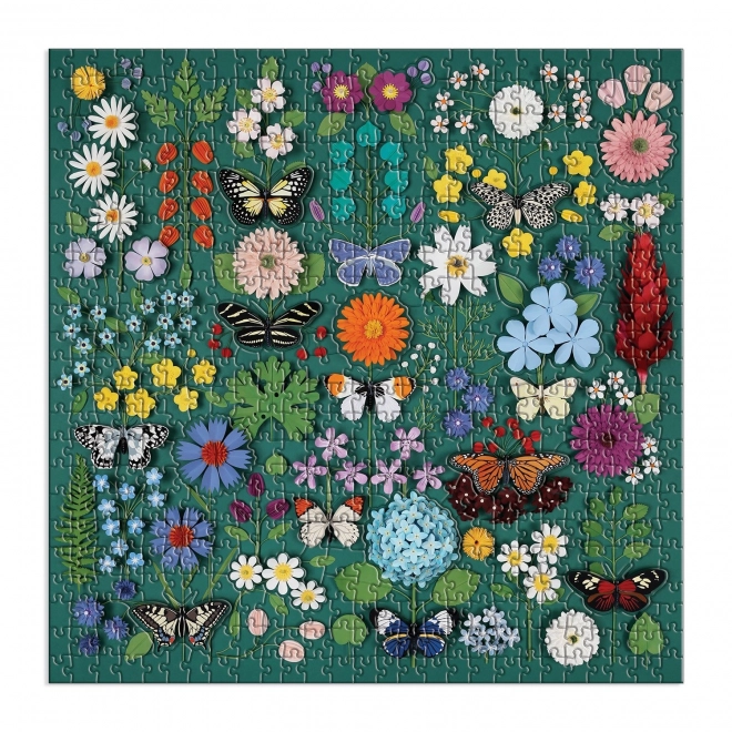 Puzzle Motýlia Botanická Záhrada 500 Dielikov