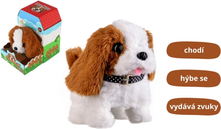 Teddies psík Max – interaktívny plyšový psík so zvukmi