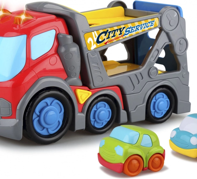 Kiddy odťahové vozidlo s efektmi, 31 cm + 2 autá 9 cm