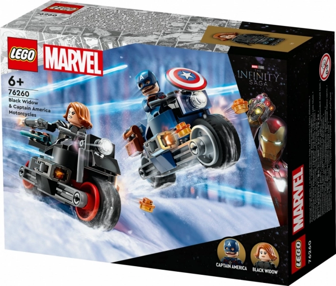 LEGO Marvel Black Widow a Captain America na motorkách