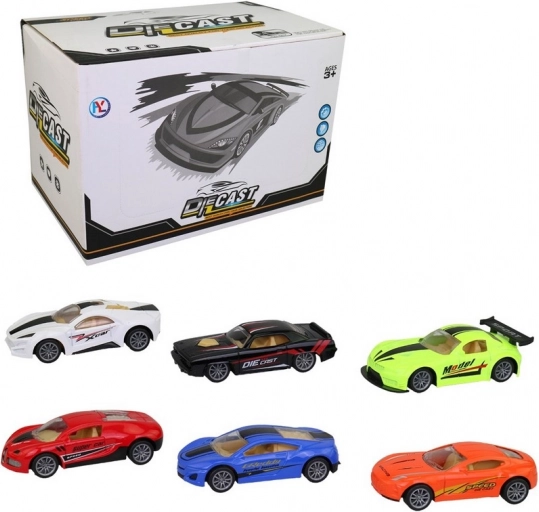 Kovové auto so spiatočkou pre deti