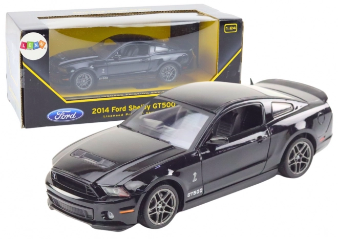 Model auta Ford Shelby GT500 v mierke 1:24 čierny s pohonom