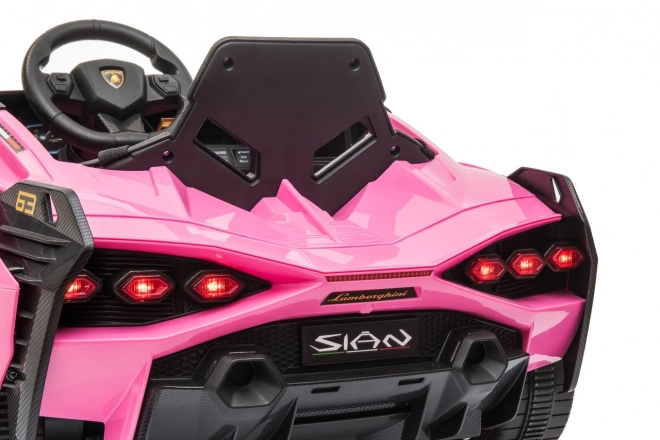 Lamborghini SIAN detské auto na batériu s ovládačom – Ružové