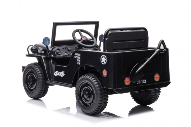 Auto na akumulátor čierne 4x4