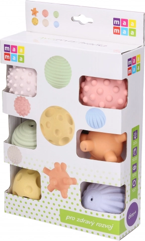 Maamaa mäkké pískacie loptičky, sada 6 ks, 5,5 cm