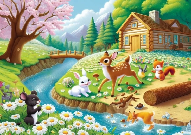 Puzzle Jarná radosť 25 dielikov