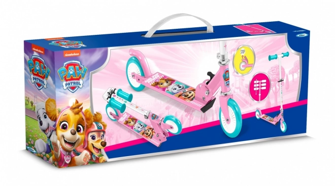 Dvojkolesová kolobežka Paw Patrol ružová