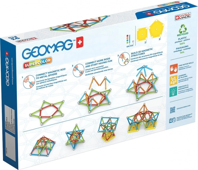 Geomag Supercolor Stavebnica 93 Dielikov