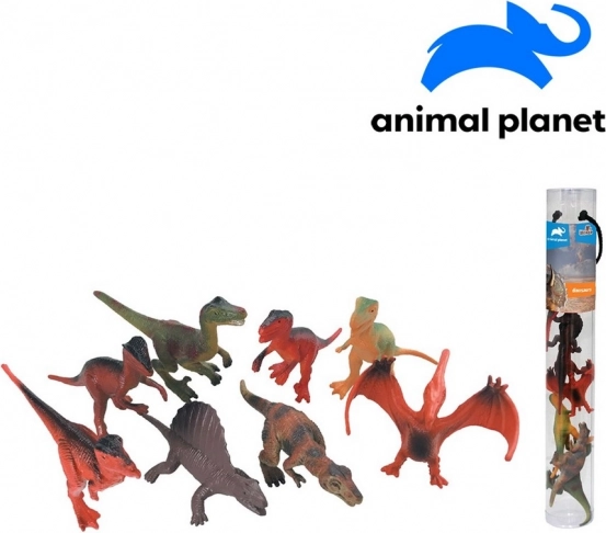Zvieratká v tube Dinosaury pre mobilnú aplikáciu, 8 ks