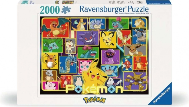 Ravensburger svetielkujúci Pokémon puzzle 2000 dielikov