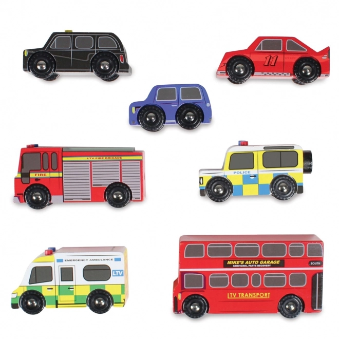 Le Toy Van Set Autíčok London