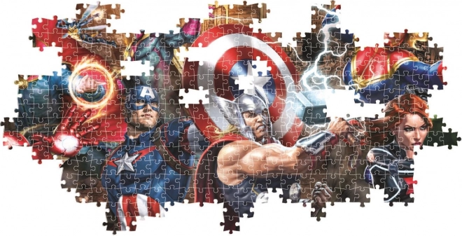 Puzzle 1000 dielikov Panorama Compact The Avengers