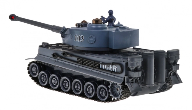 Diaľkovo ovládané 2 tanky T-34 vs. Tiger pre deti 3+ Strelecké modely 1:28 + Veľká tanková bitka + Svetelné zvuky