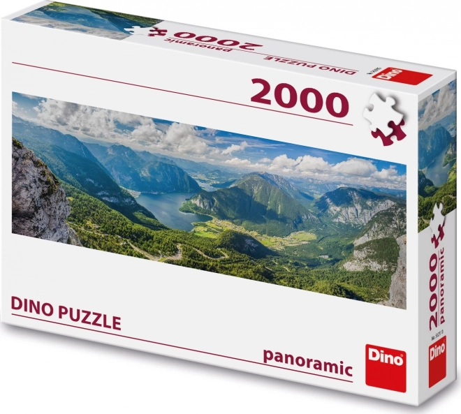 Dino panoramatické puzzle pohľad na Alpy