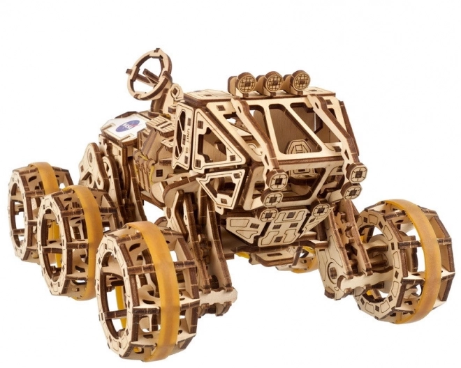 3D drevené mechanické puzzle Mars Rover od Ugears