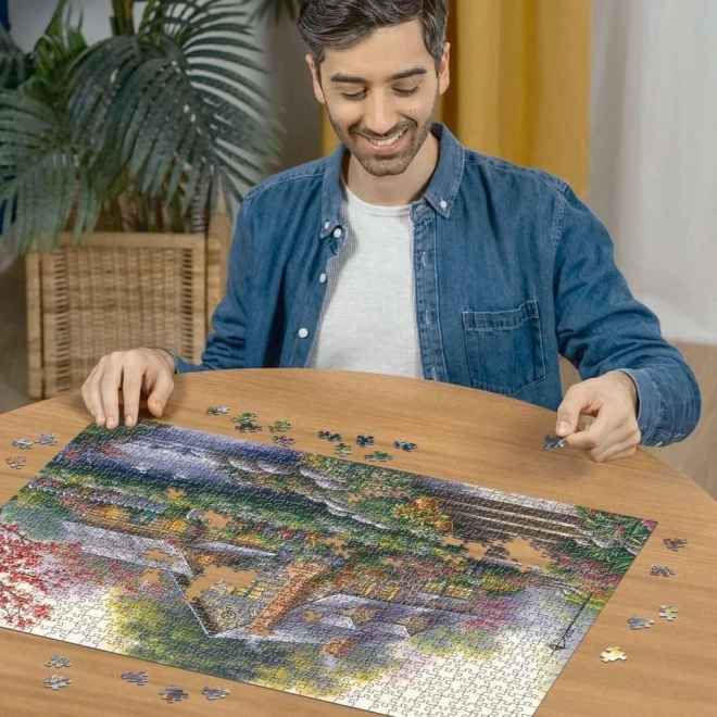 Puzzle romantická chata RAVENSBURGER 1000 dielikov