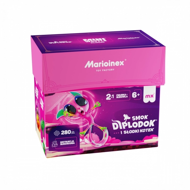 Mini Waffle - Diplodok a Mačka 280 dielov
