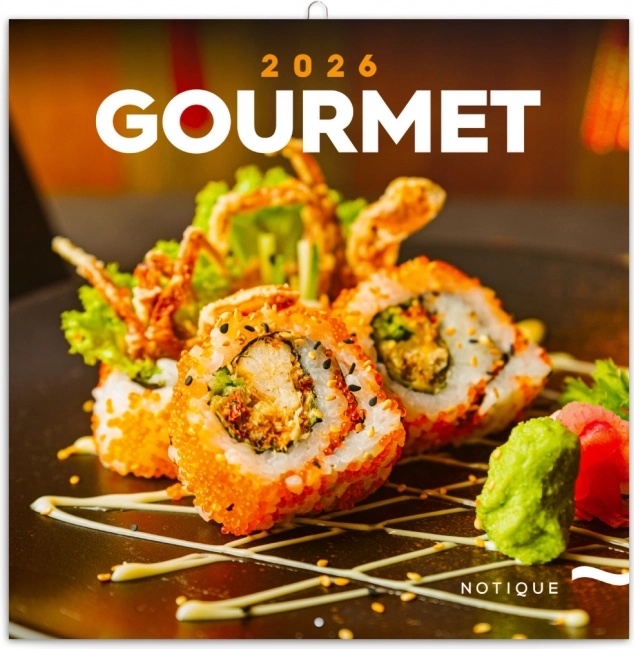 Poznámkový kalendár Gourmet 2026
