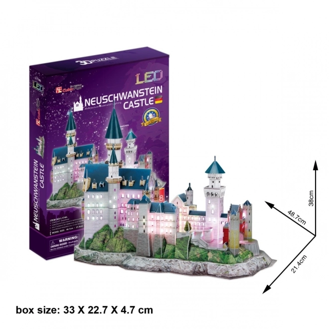 3D puzzle zámok Neuschwanstein