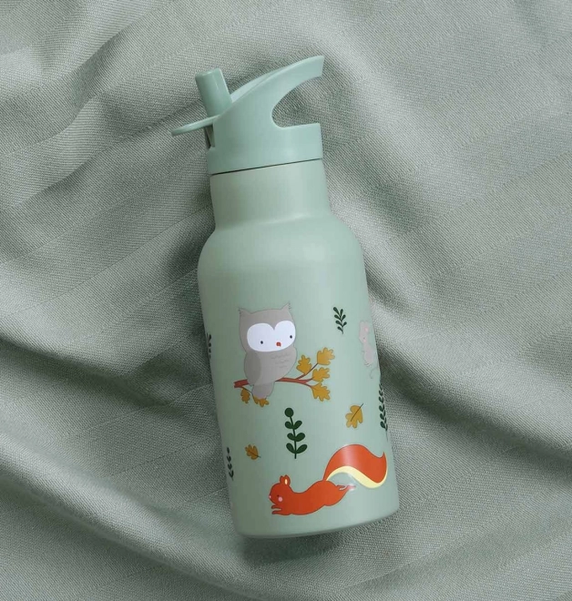 A Little Lovely Company Nerezová fľaša na pitie 500 ml – Priatelia z lesa