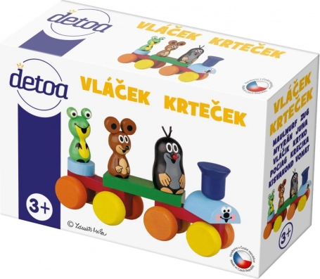 Drevený vláčik KRTKO Detoa