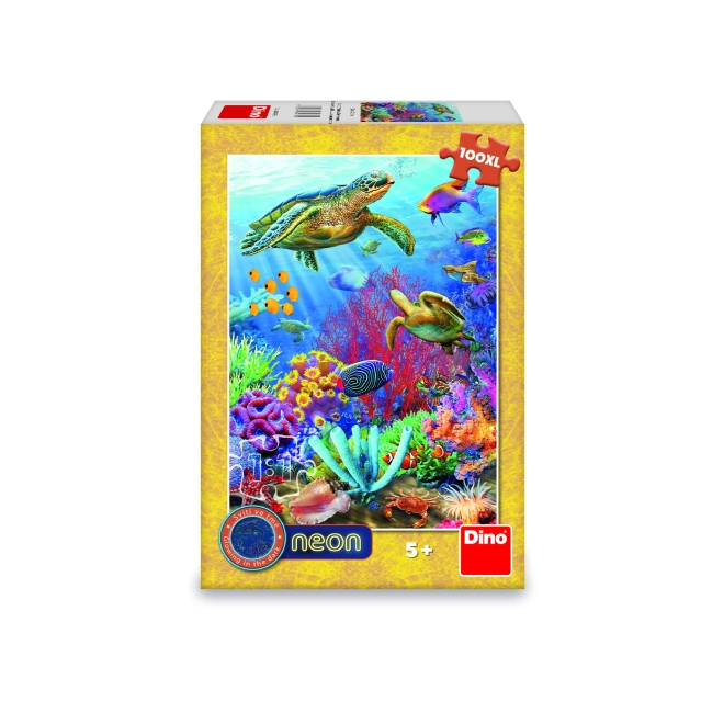 Puzzle podmorský svet neon