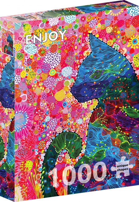 Puzzle Premýšľavá Mačka 1000 Dielikov