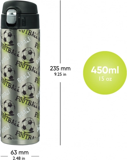 Termofľaša pre deti BAAGL Futbal 450 ml