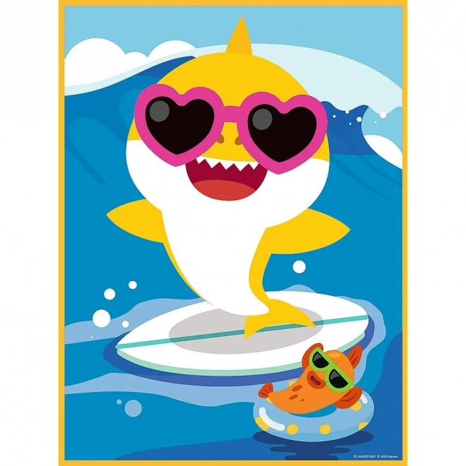 Obojstranné puzzle Baby Shark Baby Maxi 2×10 dielikov