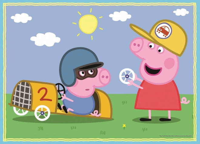 Puzzle Prasiatko Peppa 4v1