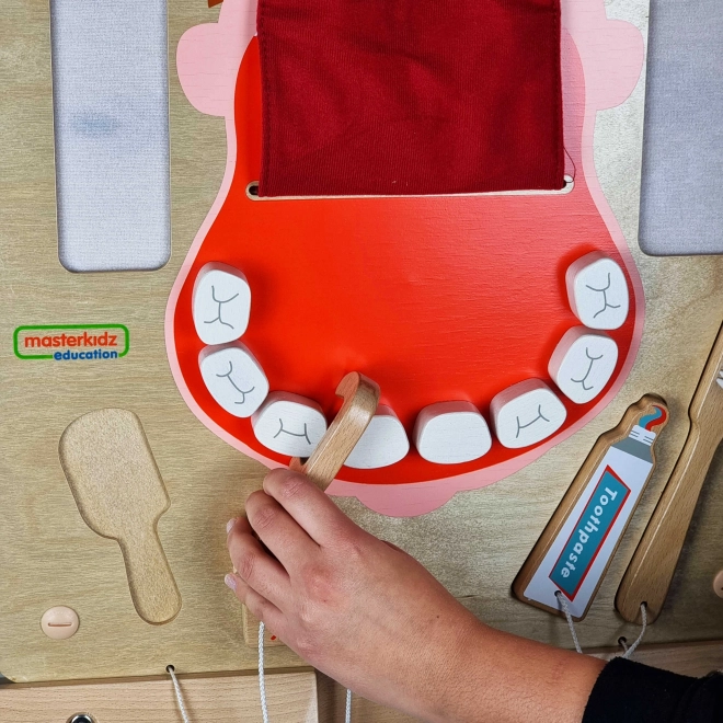 Hygiena ústnej dutiny - montessori nástenná tabuľa