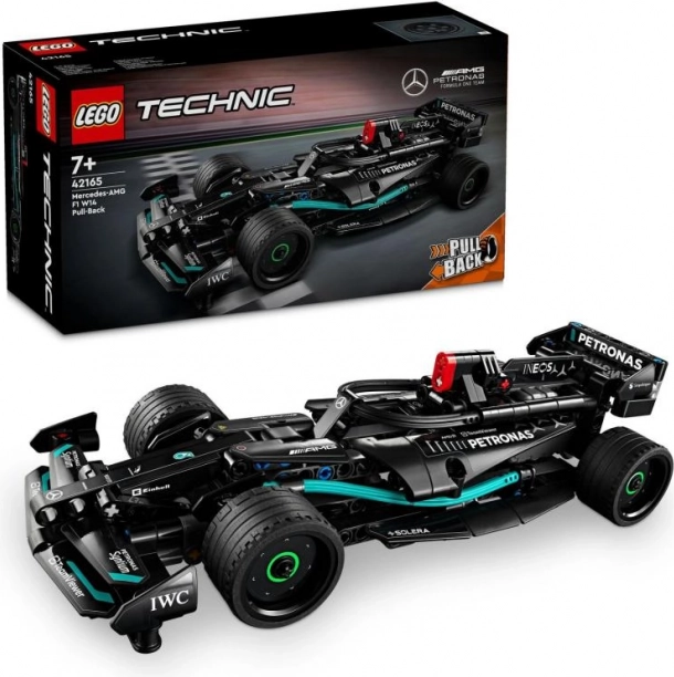 lego technic mercedes-amg f1 w14 e performance pull-back pretekárske auto