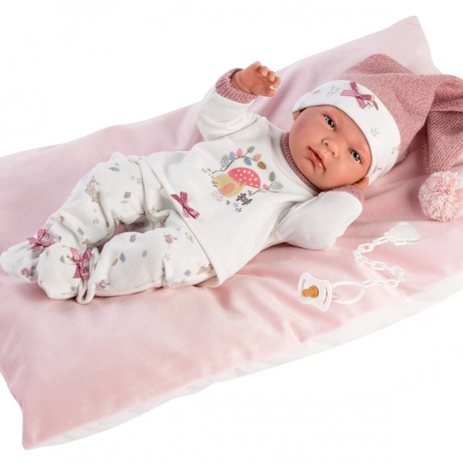 Llorens 73880 NEW BORN BABY - realistická bábika s celovinylovým telíčkom - 40 cm