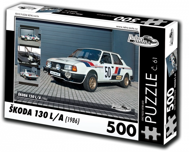 Retro autá puzzle Škoda 130 L