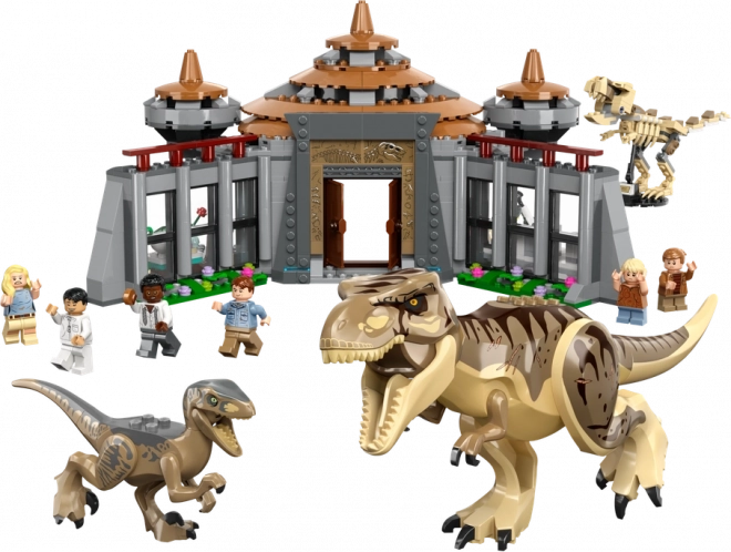 Jurassic World Lego Stredisko Pre Návštevníkov: Útok T-Rex a Raptora