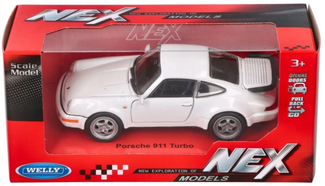 Kovový model Porsche 911 Turbo v mierke 1:36