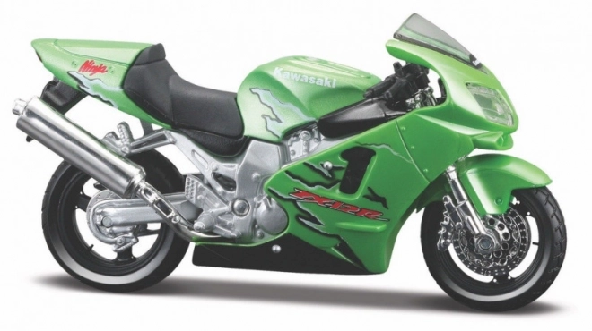 Model kovového motocykla Kawasaki Ninja ZR-12R s podstavcom 1/18