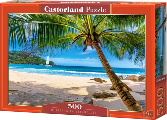 Puzzle Dovolenka na Seychelách 500 dielikov