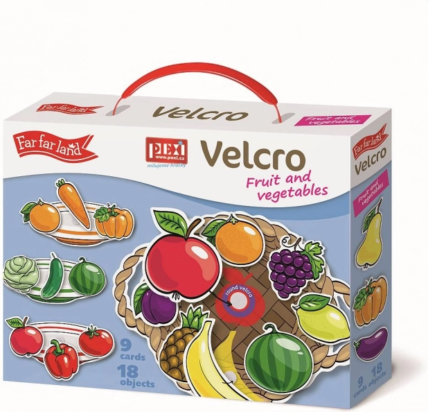 Pexi Velcro skladačky Ovocie a zelenina