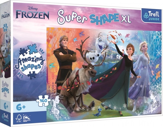 Puzzle Super Shape XL Frozen 2, 160 dielikov