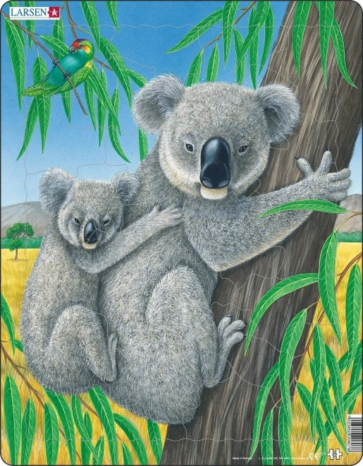 Puzzle Medvedík Koala s mláďaťom 25 dielikov