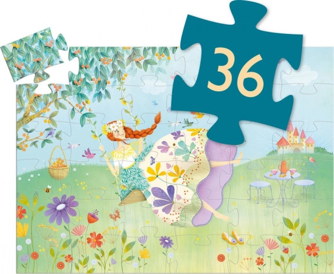 Puzzle Jarná princezná 36 dielikov