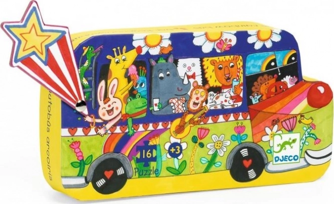 Djeco puzzle dúhový autobus