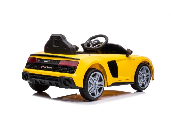 Detské elektrické auto Audi R8 žlté